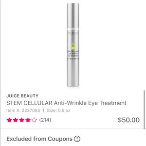 Stem Cellular Anti-Wrinkle eye treatment